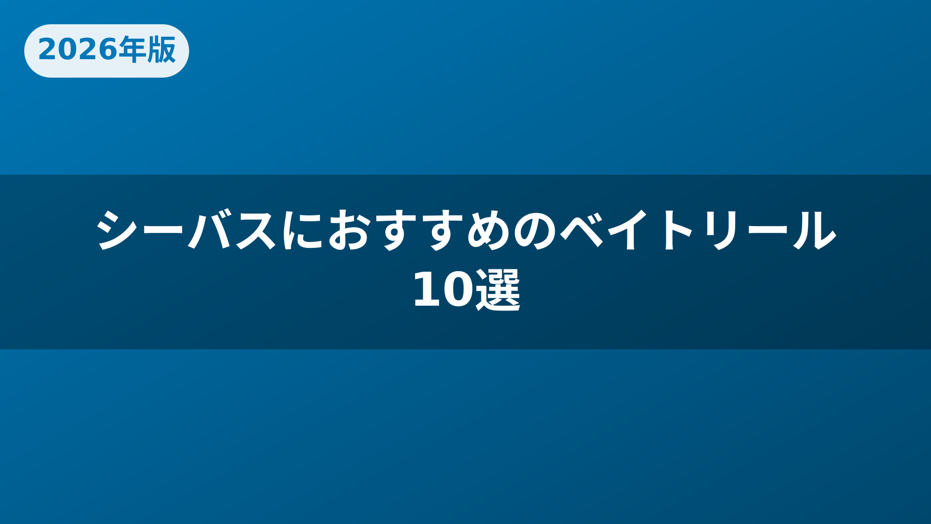 シーバスにおすすめのベイトリール10選