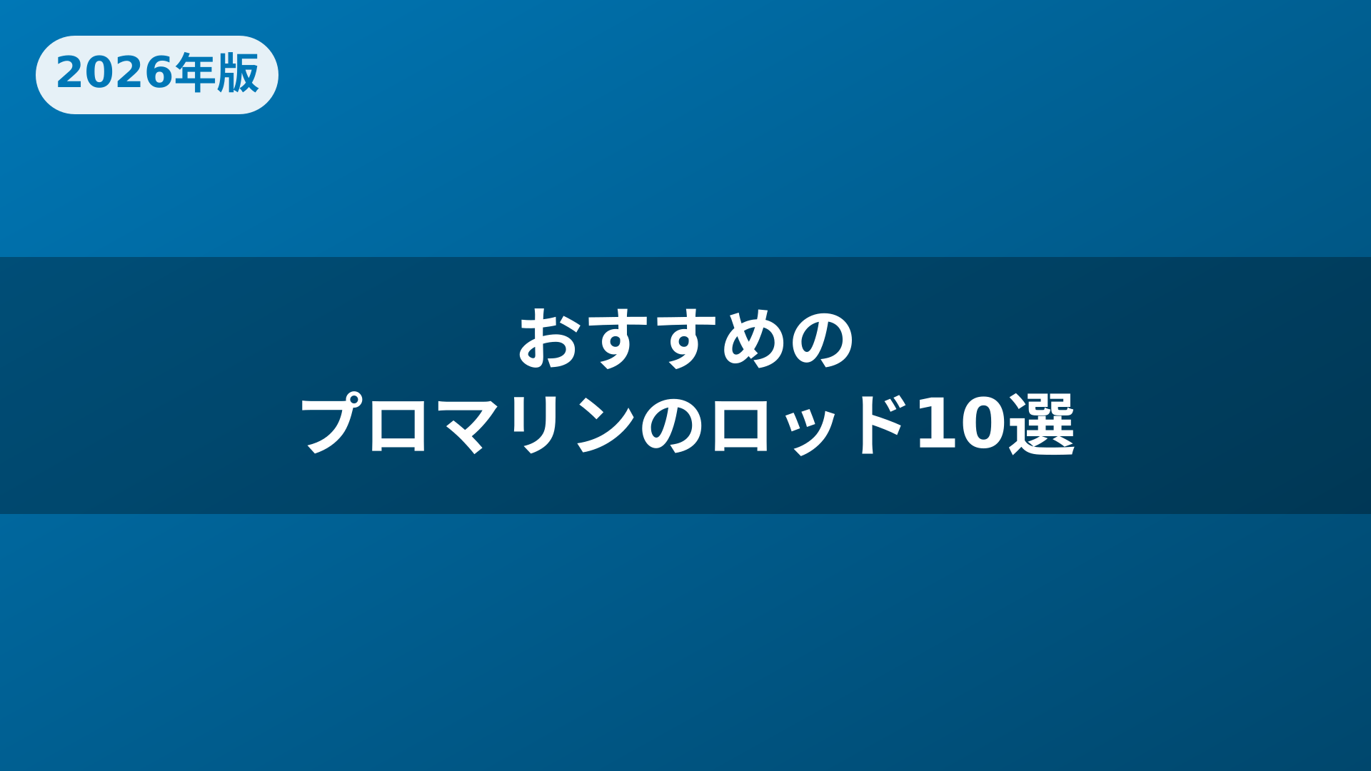 おすすめのプロマリンのロッド10選